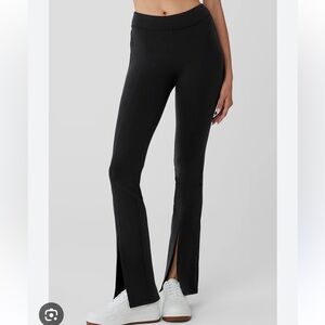 ALO Yoga flare pants black slit small